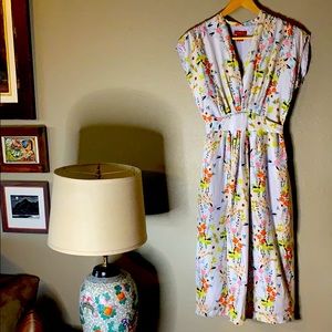 Sundance, Floral, Silk Sundress— size 4